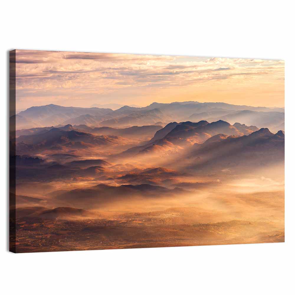 Foggy Chiangdao Mountain Wall Art