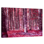 Crimson Woodland Wall Art