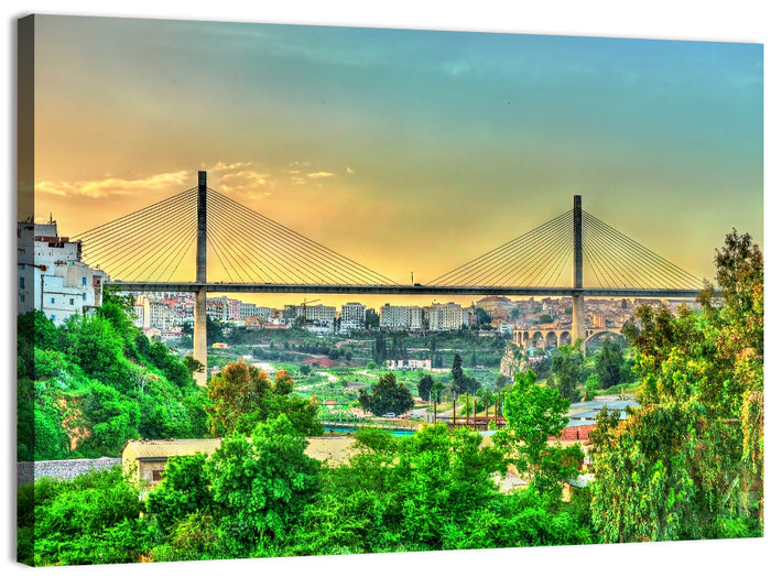Salah Bey Viaduct at Golden Hour Wall Art as a canvas print