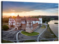 Mir Castle Sunrise Over Lake Wall Art