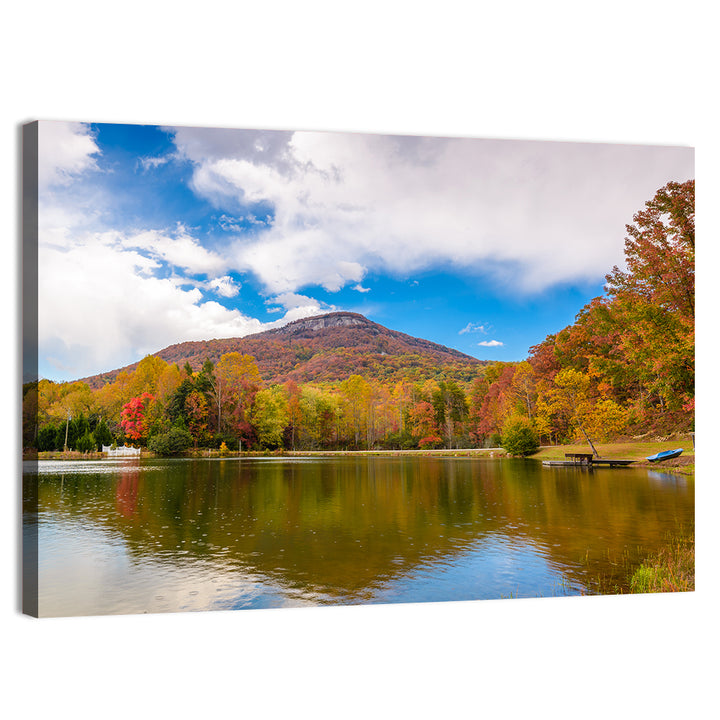 Yonah Mountain Autumn Reflection Wall Art