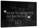 Strive for Progress Brick Typography Wall Art