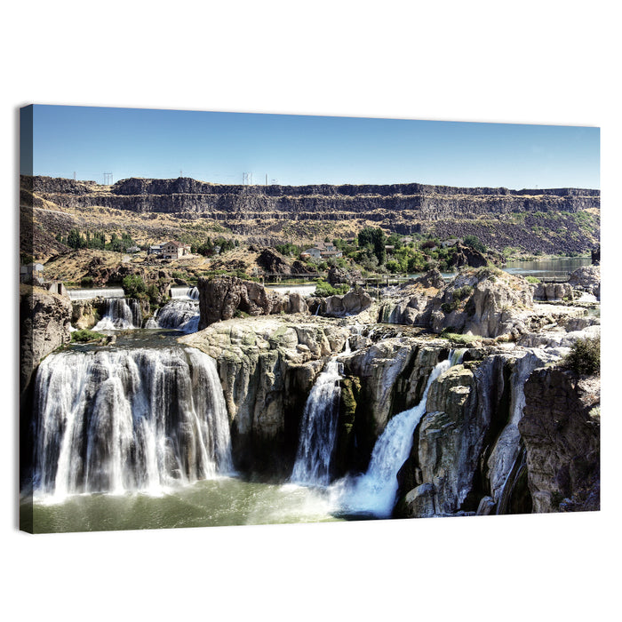 Shoshone Falls, Twin Falls Idaho Wall Art as a canvas print