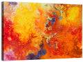 Molten Red Abstract Texture Wall Art