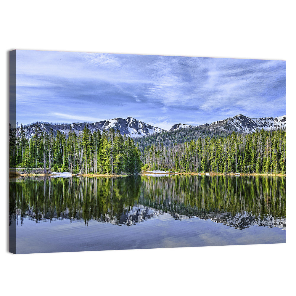 Lake Sylvan Reflection Wall Art, canvas print, landscape