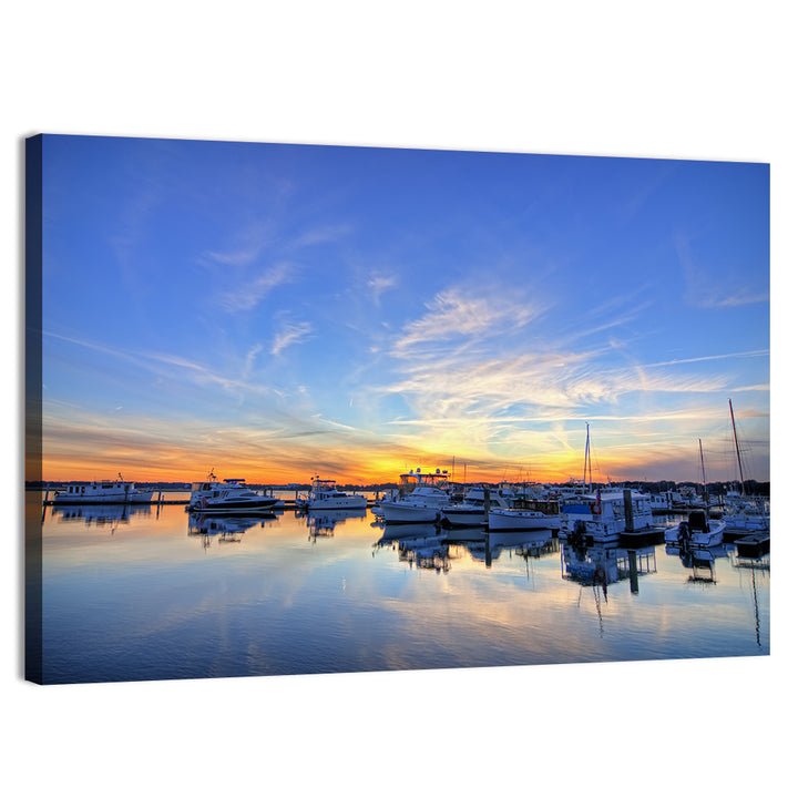Marina at Golden Hour Wall Art