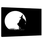 Witch and Moon Silhouette Wall Art