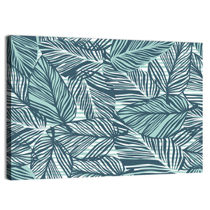 Palm Leaves Pattern Wall Art