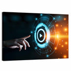 Holographic Video Interface Wall Art