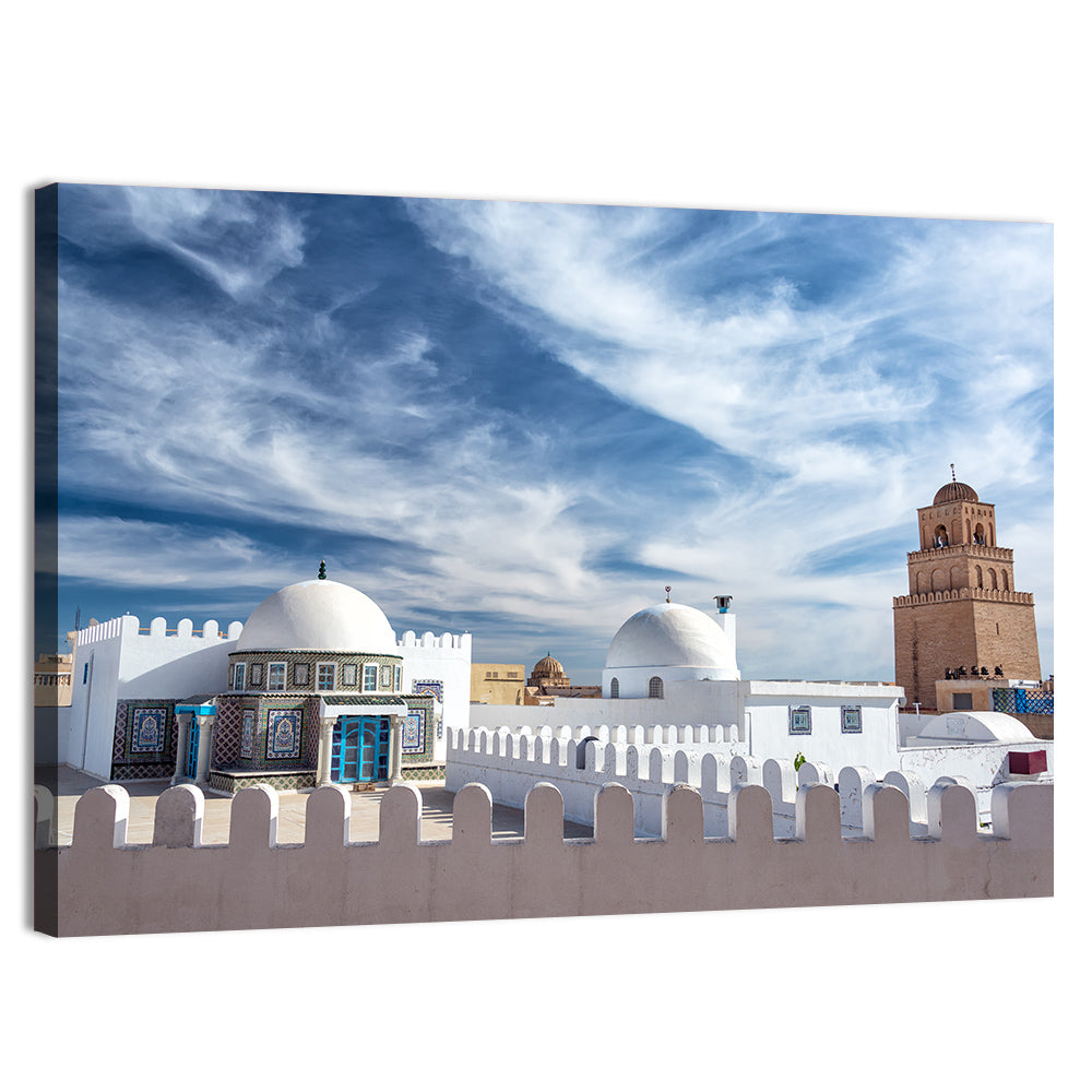 Great Mosque of Kairouan, Tunisia Wall Art, canvas print, landscape