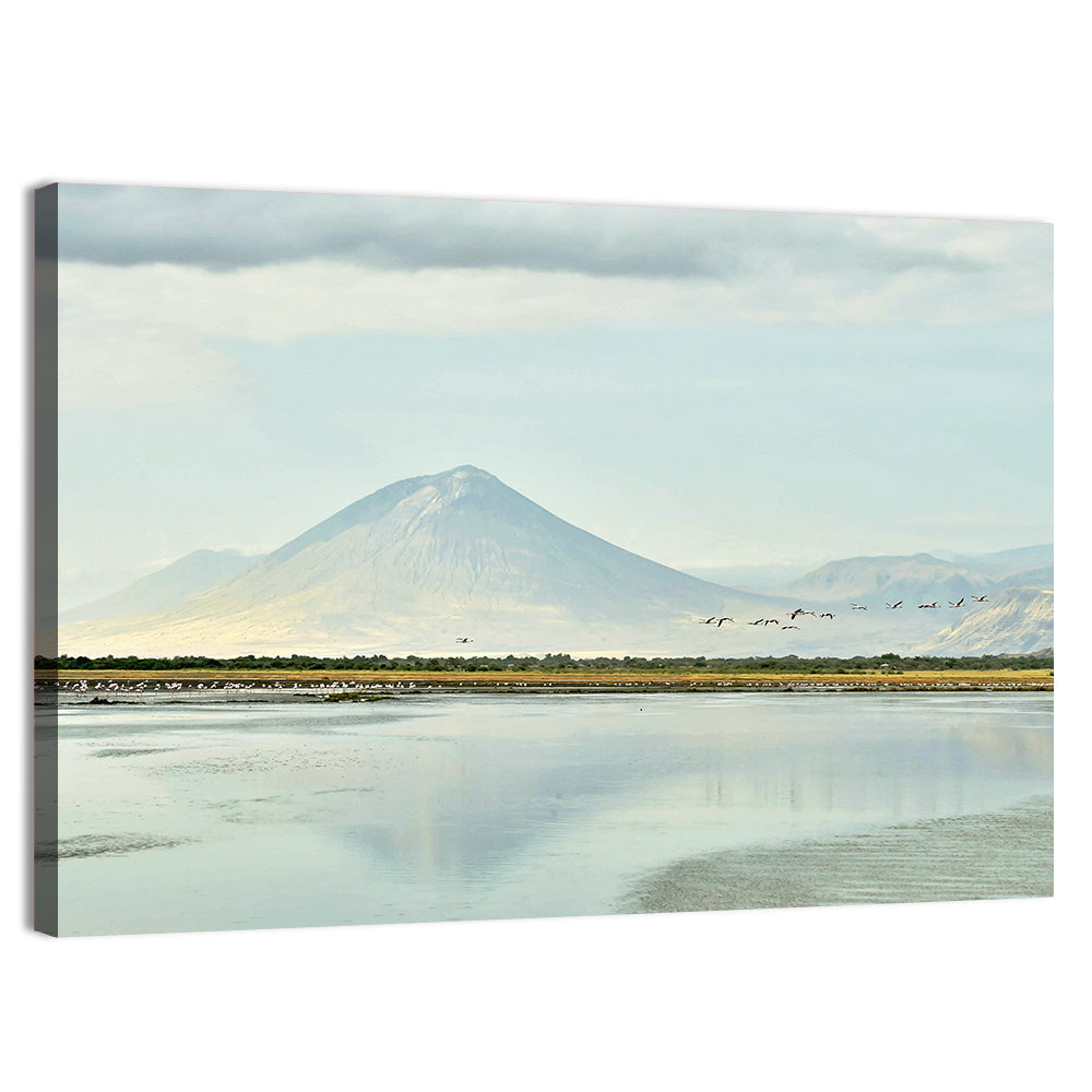 Lake Natron Reflection Wall Art, canvas print, landscape