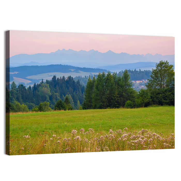 High Tatras Mountains Wall Art as a canvas print