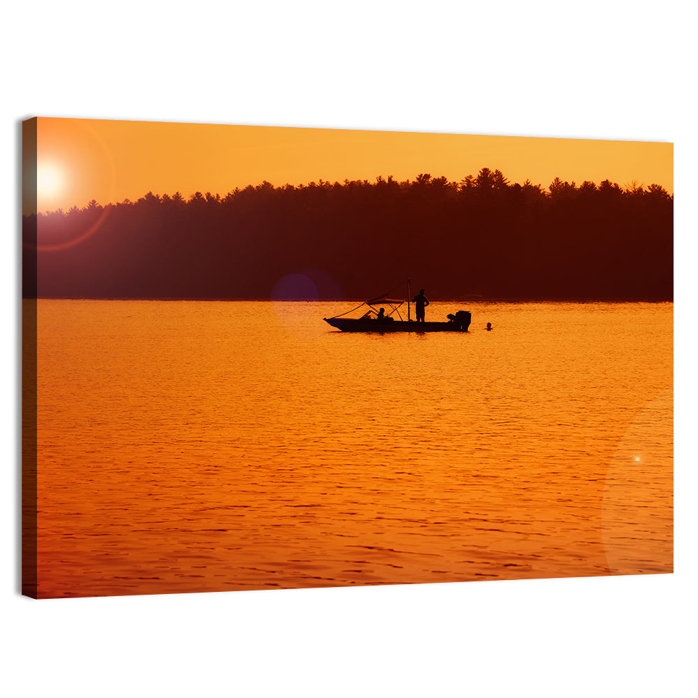 Lake James Sunset Wall Art, canvas print, landscape