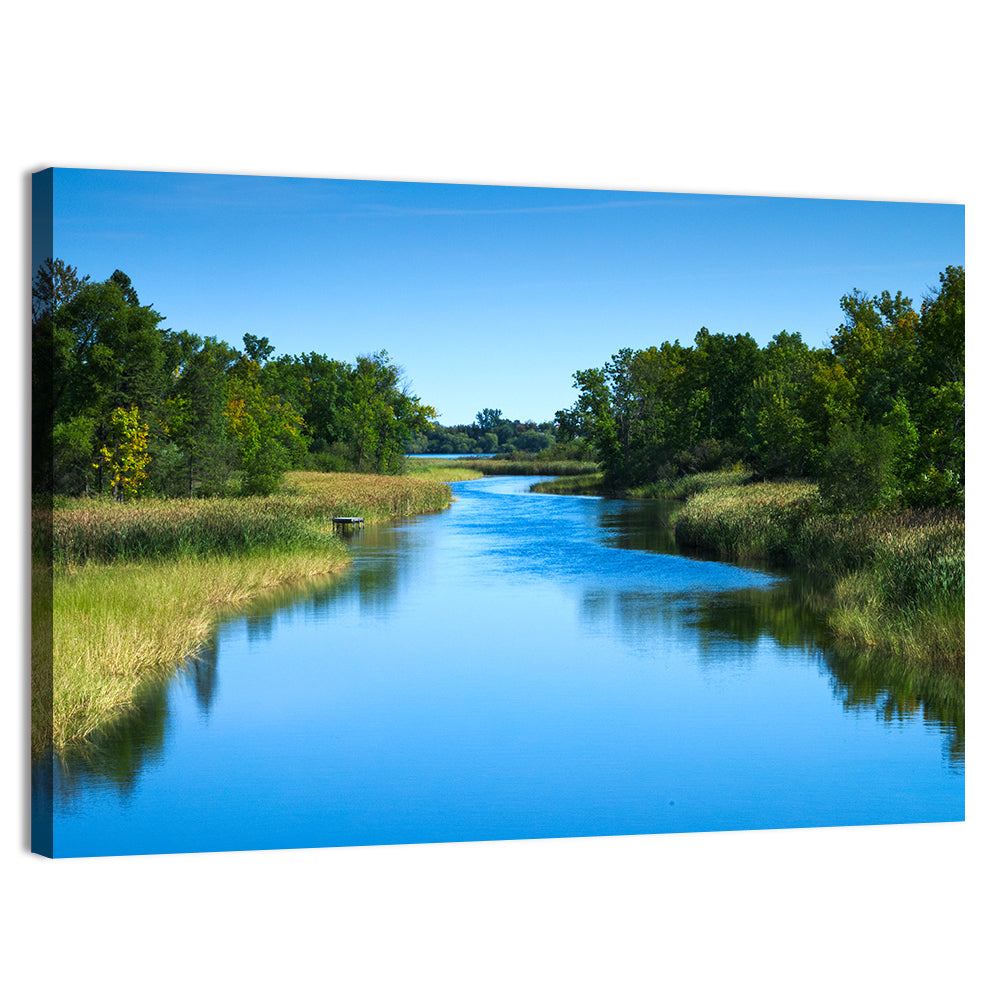 Mississippi River Landscape Wall Art, canvas print, landscape