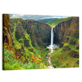 Maletsunyane Falls with Torch Lilies Wall Art