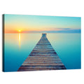 Wooden Footbridge at Sunset Wall Art