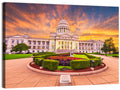 Arkansas State Capitol at Sunset Wall Art