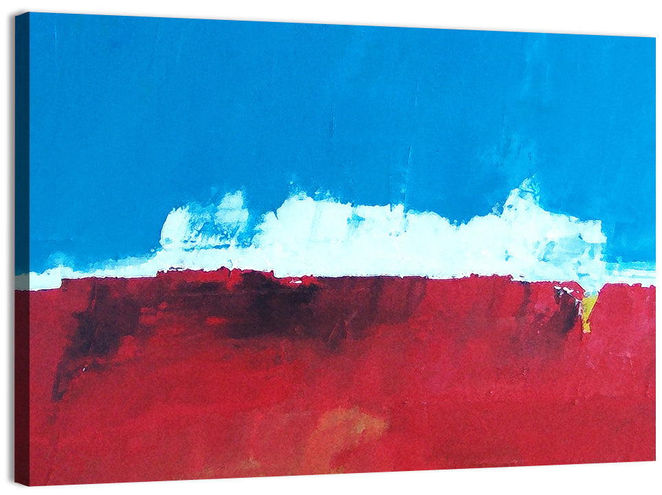 Ocean Horizon Abstract Wall Art, canvas print, landscape