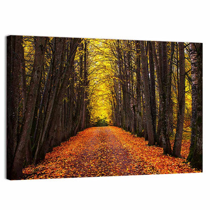 Autumn Park Alley Wall Art