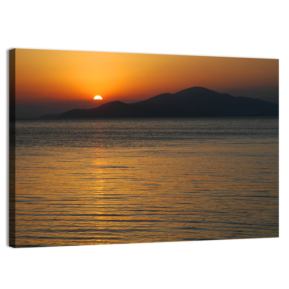 Lake Sevan Sunset Reflection Wall Art