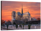 Notre-dame Cathedral at Golden Hour Wall Art