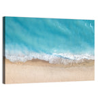 Top-down Turquoise Beachscape Wall Art