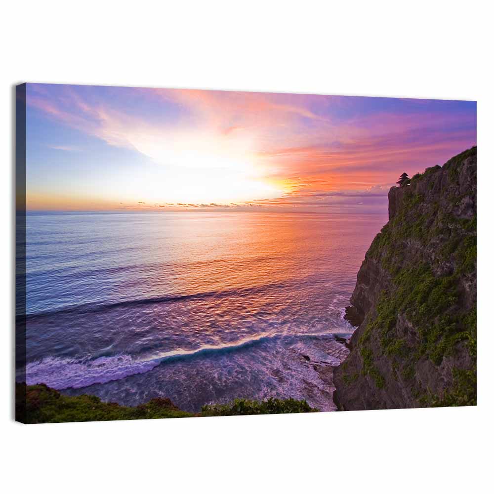 Sunset Over Ocean Wall Art
