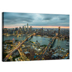 New York Twilight Cityscape Wall Art