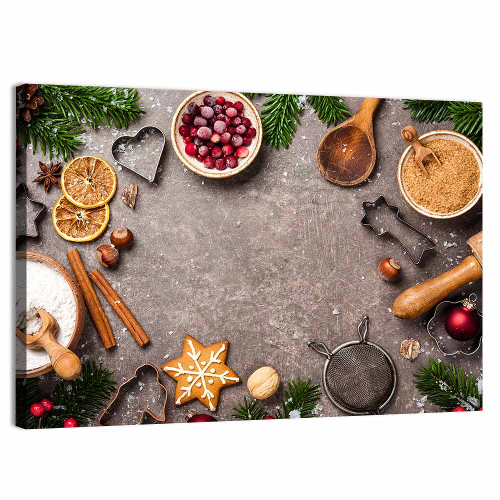 Baking Cookies With Ingredients Wall Art