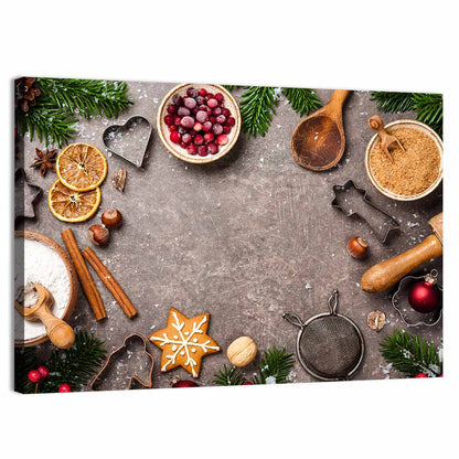 Baking Cookies With Ingredients Wall Art