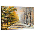 Autumn to Winter Forest Path Wall Art