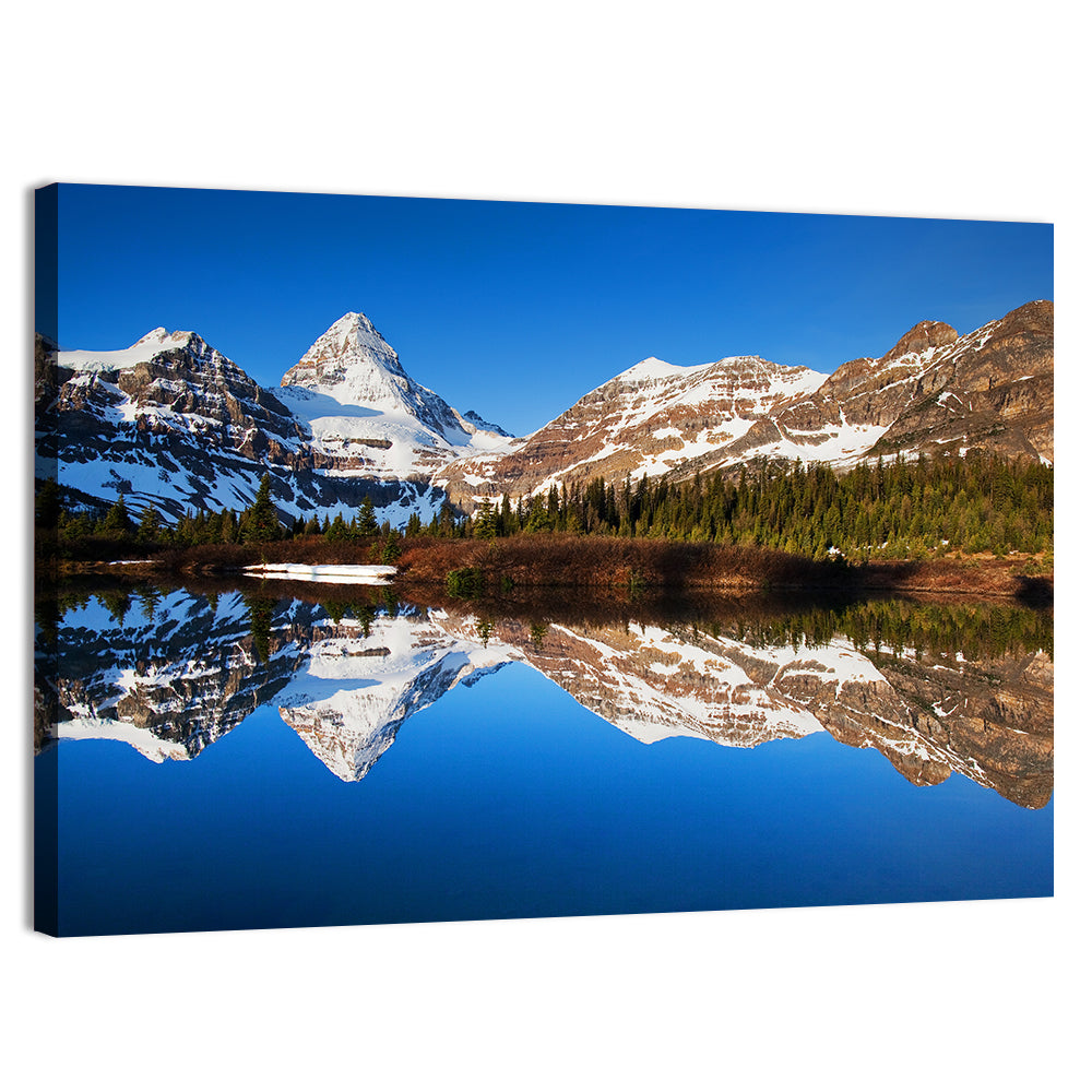 Snowy Mount Assiniboine Wall Art, canvas print, landscape