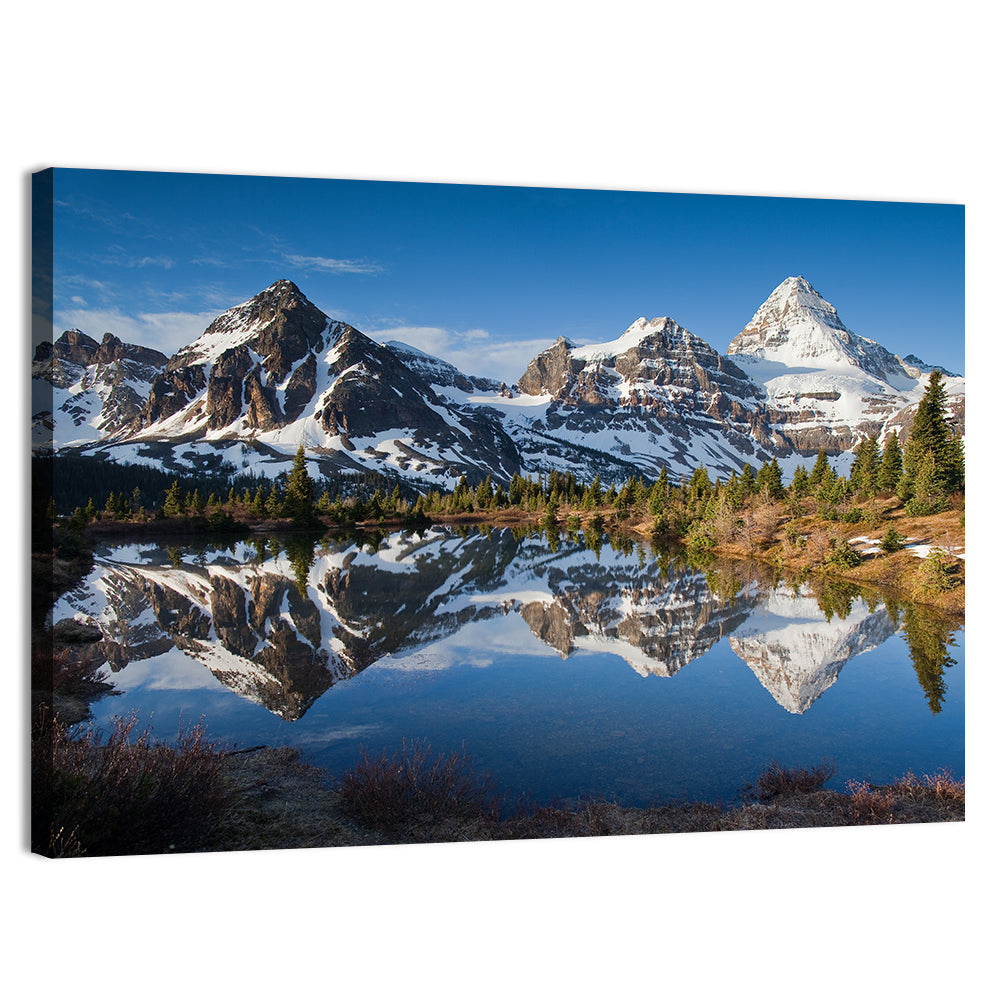 Mount Assiniboine Reflection Wall Art, canvas print, landscape