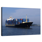 Container Ship in Motion Wall Art