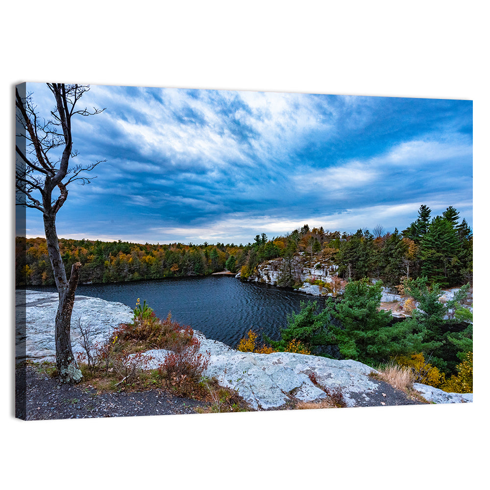 Lake Minnewaska Vista Wall Art, canvas print, landscape