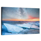 Milky Way Over Frozen Shore Wall Art