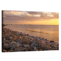 Lake Okeechobee Rocky Shore Sunset Wall Art