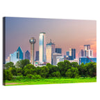 Dallas Golden Hour Skyline Wall Art