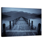 Long Lake Pier at Dusk Wall Art