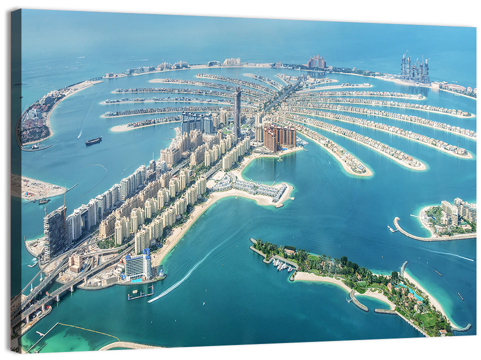 Palm Jumeirah Aerial View Wall Art