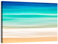 Layered Turquoise Seashore Abstract Wall Art