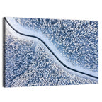 Winding Snowy Forest Road Wall Art