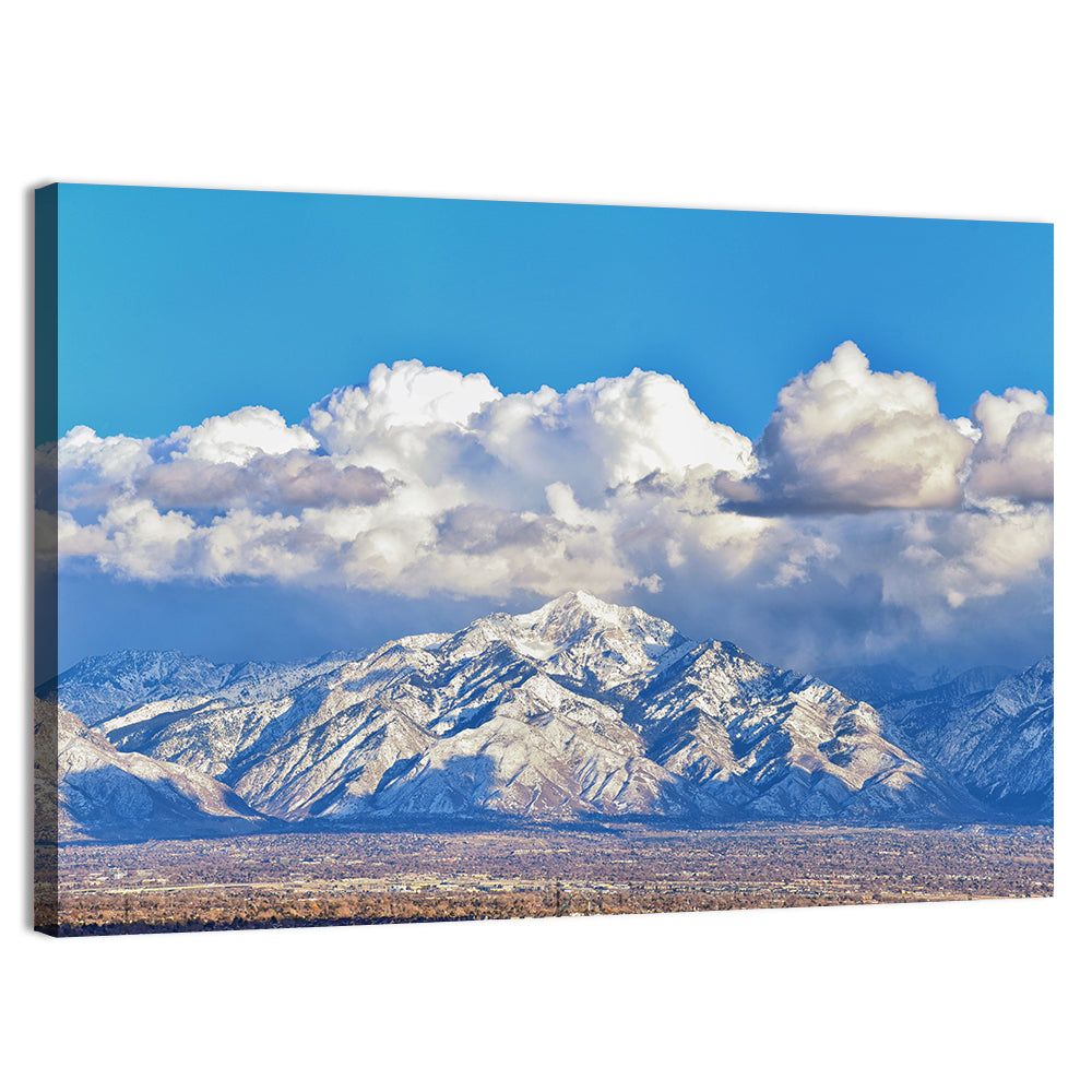 Wasatch Snow Capped Peaks Wall Art
