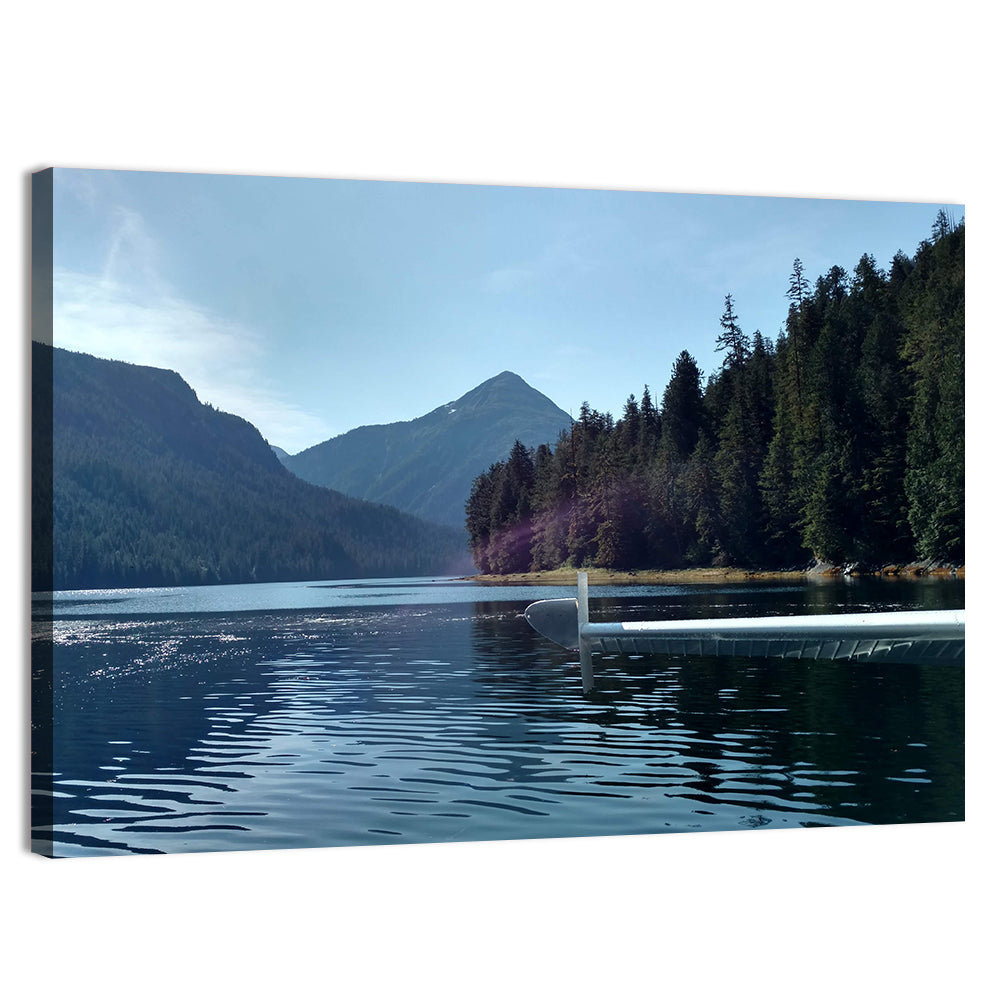 Tongass National Forest Seaplane View Wall Art, canvas print, landscape