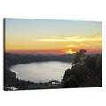 Lake Nemi Golden Sunset Wall Art