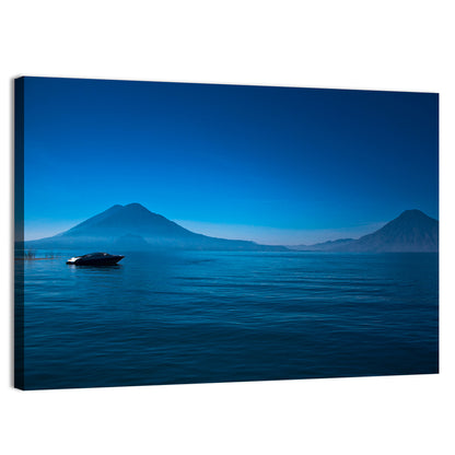 Boat At Lake Atitlan Wall Art