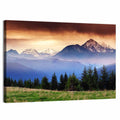 Austrian Mountain Peaks at Dusk Wall Art