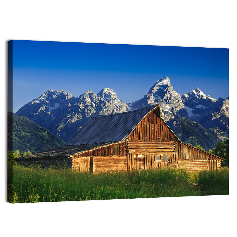 T.a. Moulton Barn, Grand Teton Wall Art, canvas print, landscape