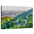Faisal Mosque from Margalla Hills Wall Art