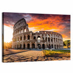 Sunrise Over the Colosseum Wall Art